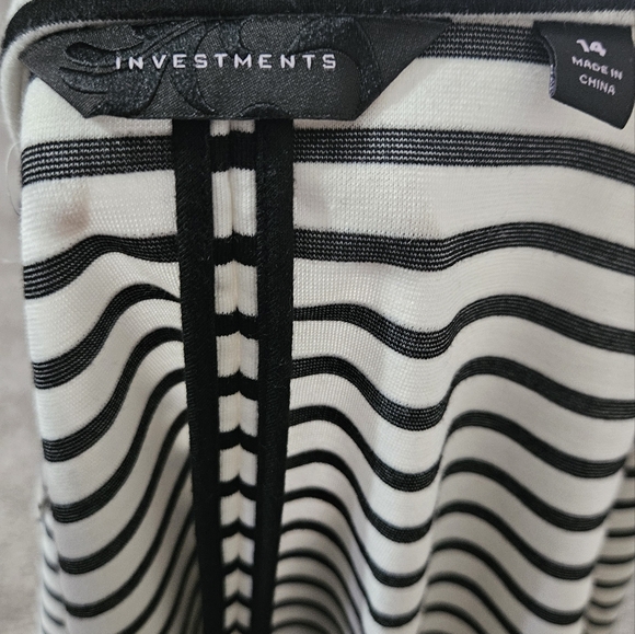 Women's Investments Striped Blazer Size 14 - Picture 6 of 6